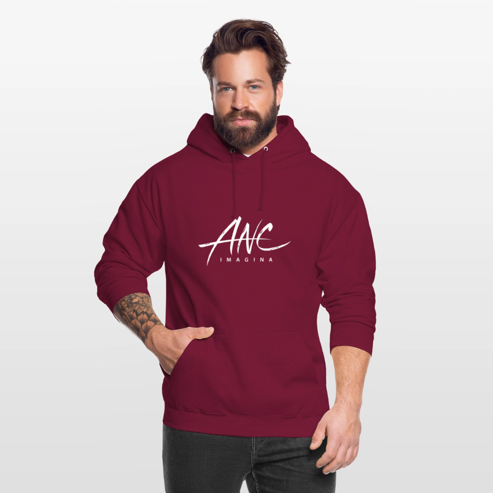 Hoodie “Reaprender a Virtude” – Edição Resiliência - bordeaux