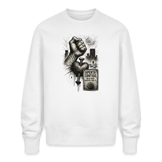 Sweatshirt - Aperta contigo - white
