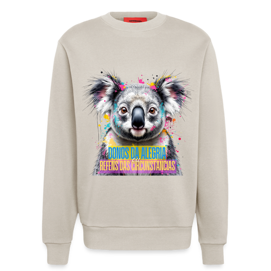 Sweatshirt Orgânica Premium “Koala – Donos da Alegria” - WARM CLAY