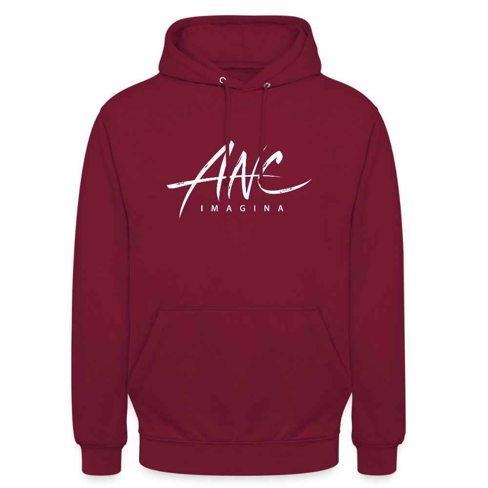 Hoodie “Reaprender a Virtude” – Edição Resiliência - bordeaux