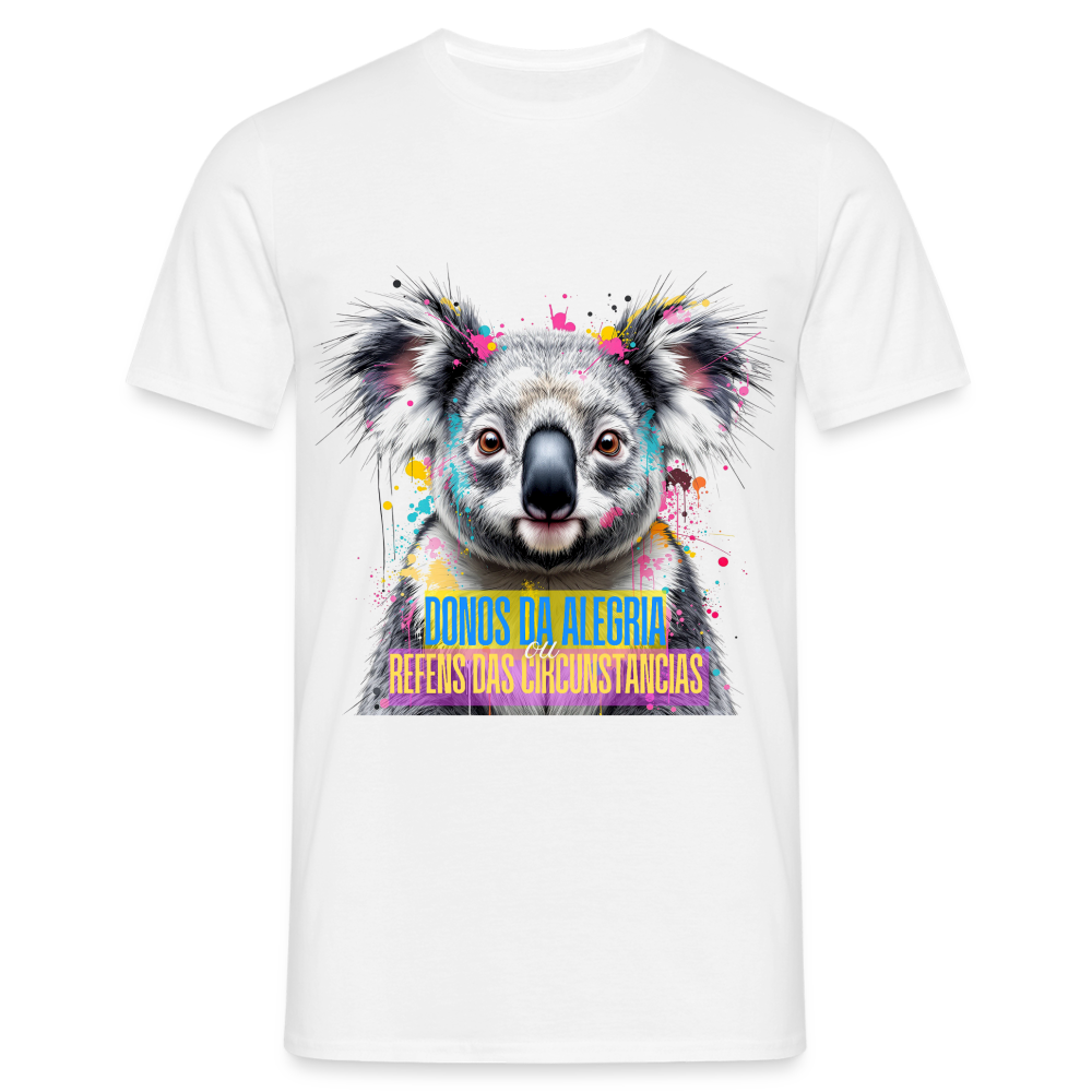 T-shirt Branca “Koala – Donos da Alegria” - white