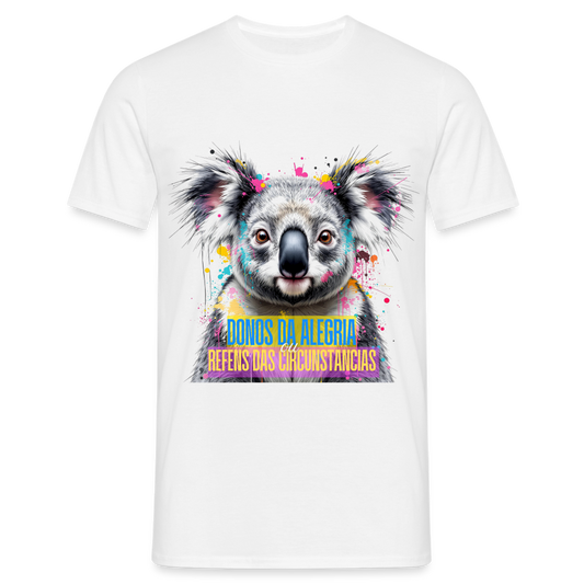 T-shirt Branca “Koala – Donos da Alegria” - white