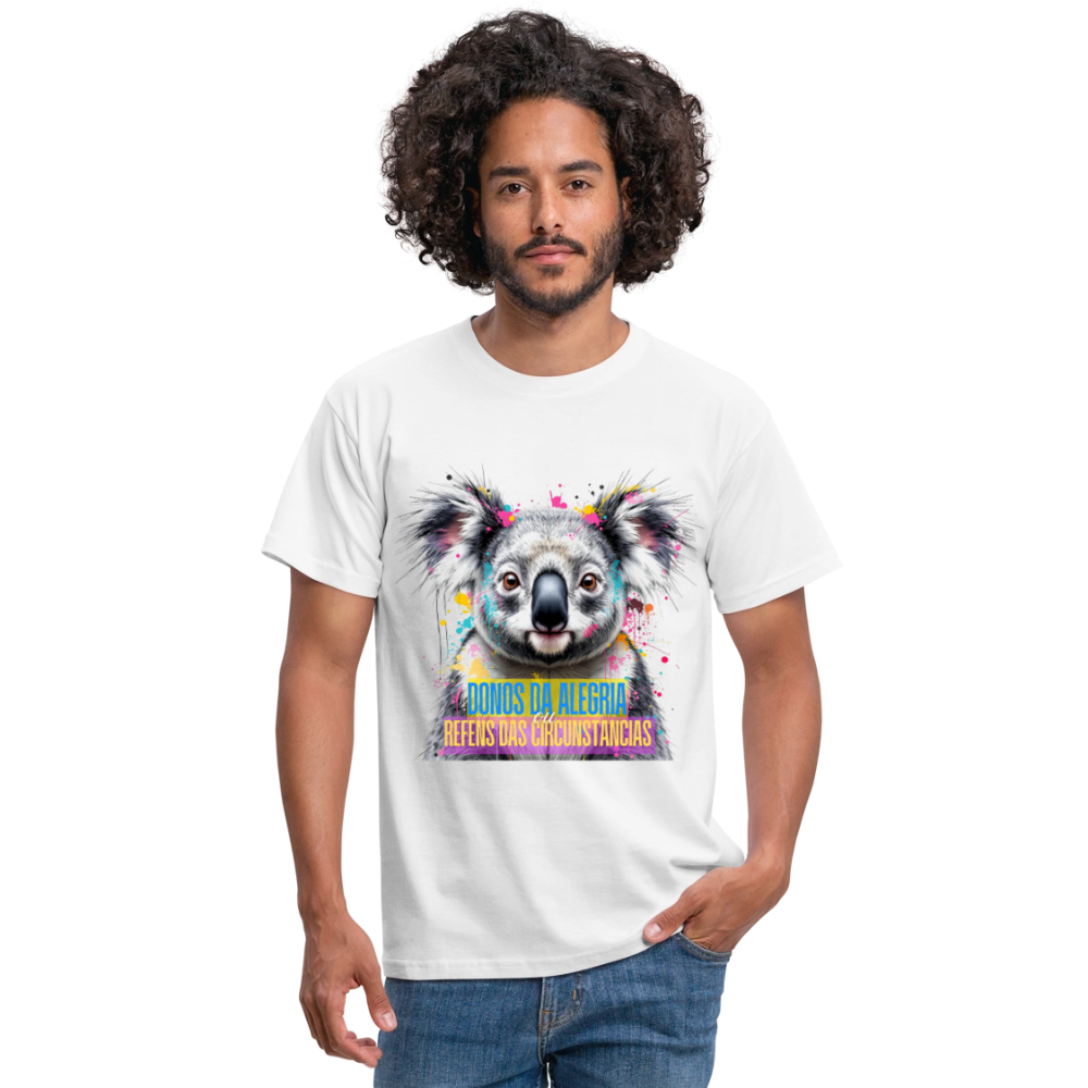 T-shirt Branca “Koala – Donos da Alegria” - white